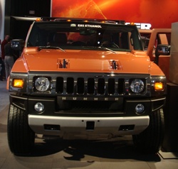 Hummer H2 Black Hood Vent