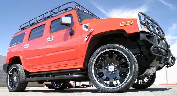 Hummer H2 Black Rims