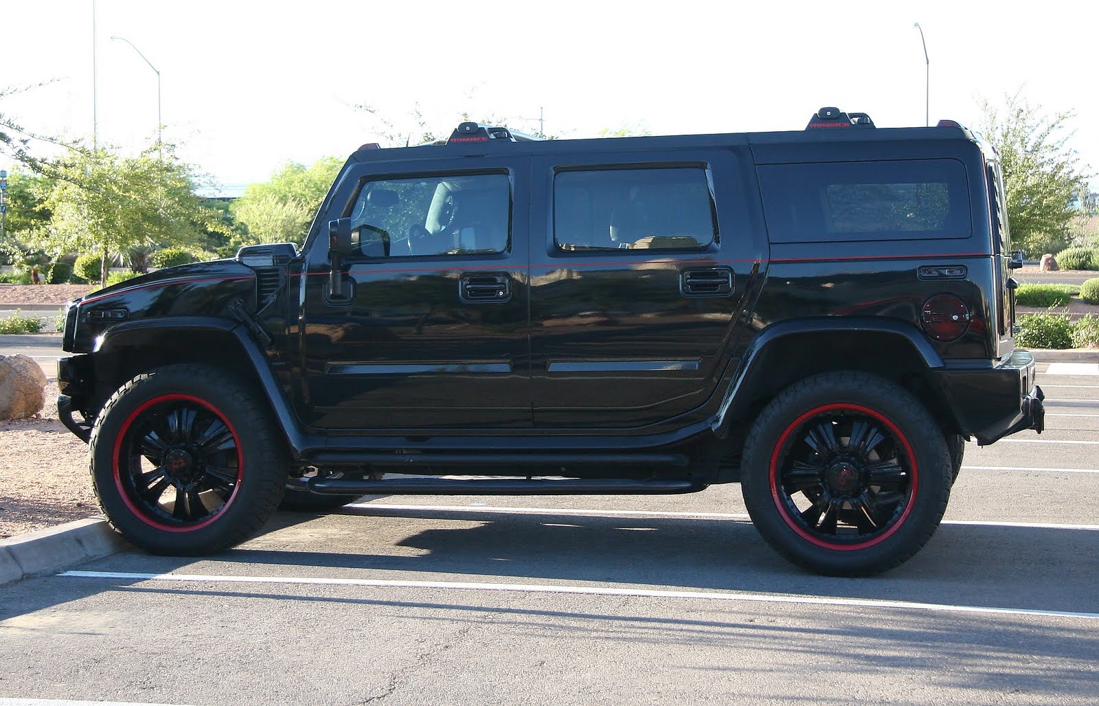 Hummer H2 Black Rims