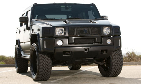 Hummer H2 Black Wheels