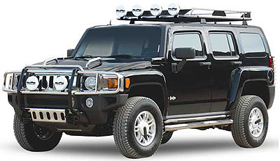 Hummer H3 Black Accessories