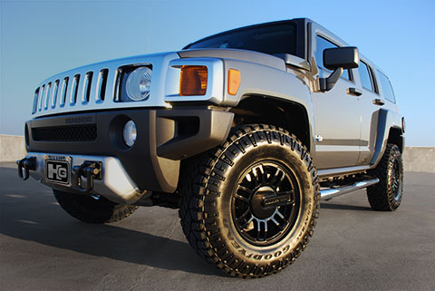 Hummer H3 Black Rims