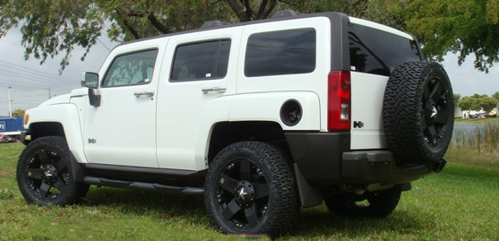 Hummer H3 Black Rims