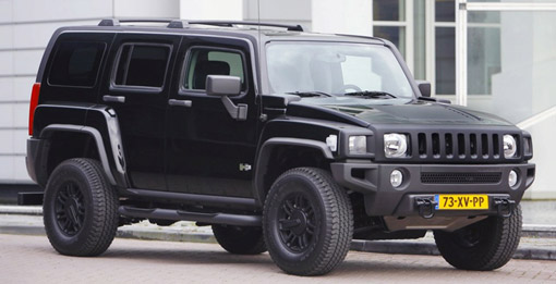 Hummer H3 Black Wheels