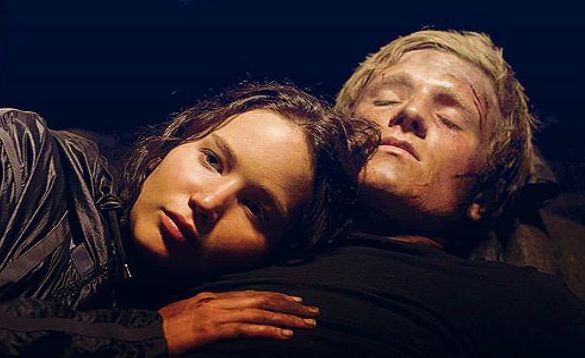 Hunger Games Peeta And Katniss Kiss