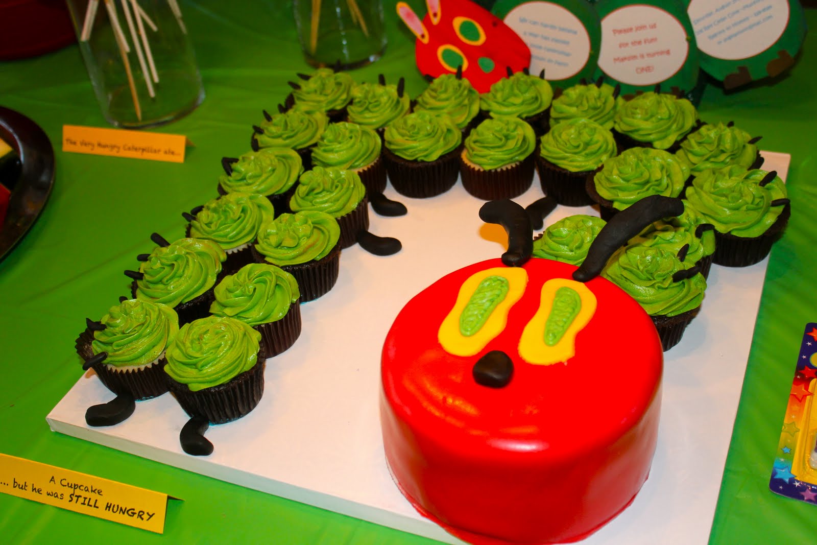 Hungry Caterpillar Cake Pops