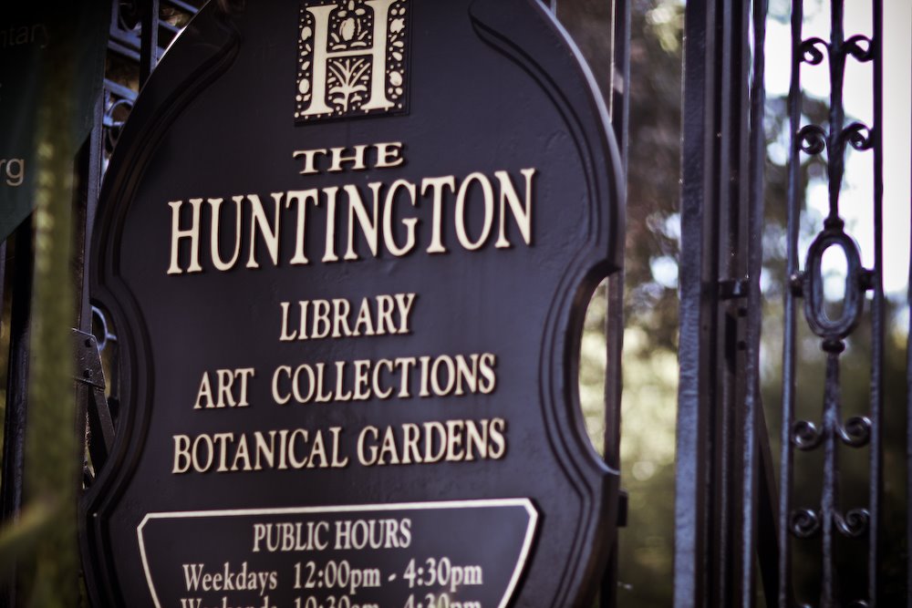 Huntington Library Pasadena Free Day