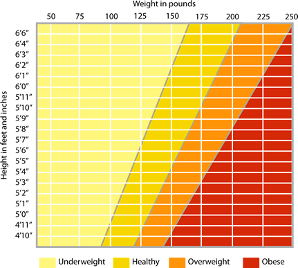 Ideal Body Weight Chart