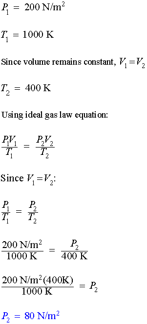 Ideal Gas Law Examples