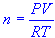 Ideal Gas Law Formula