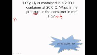 Ideal Gas Law Problems