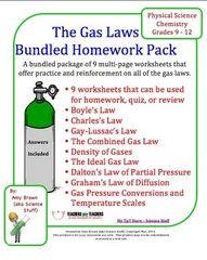 Ideal Gas Law Worksheet