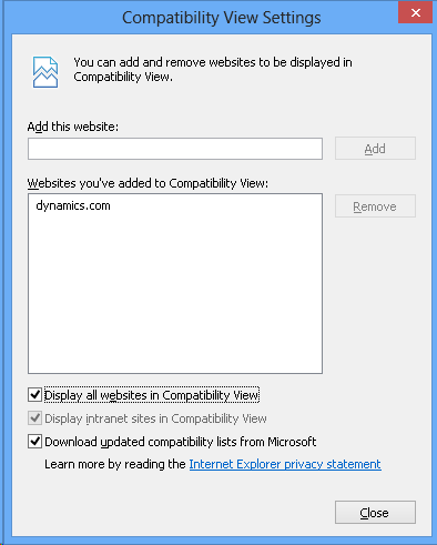 Ie 10 Compatibility Mode