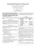 Ieee Paper Template Format