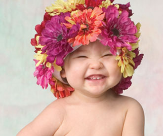 Images Of Babies With Flowers