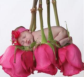 Images Of Babies With Flowers