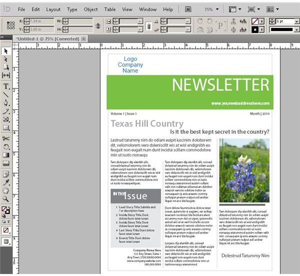 Indesign Newsletter Templates Free