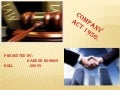 Indian Companies Act 1956 Ppt