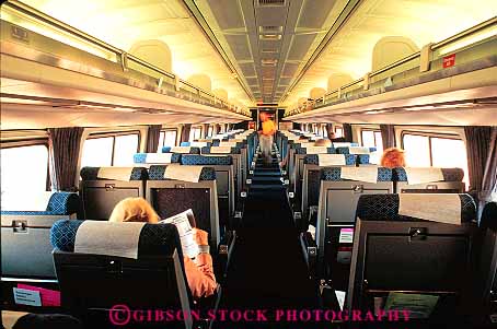 Inside Amtrak Train Coach