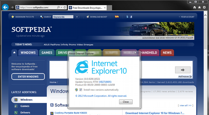 Internet Explorer 10 For Windows 7 For X64 Based Systems