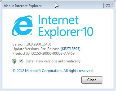 Internet Explorer 10 For Windows 7 Problems