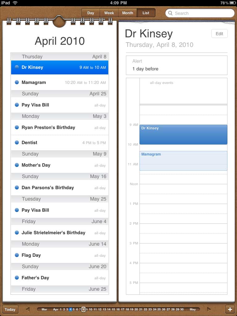 Ipad Contacts App