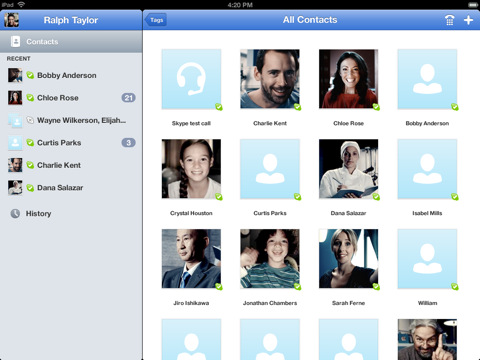 Ipad Contacts Application