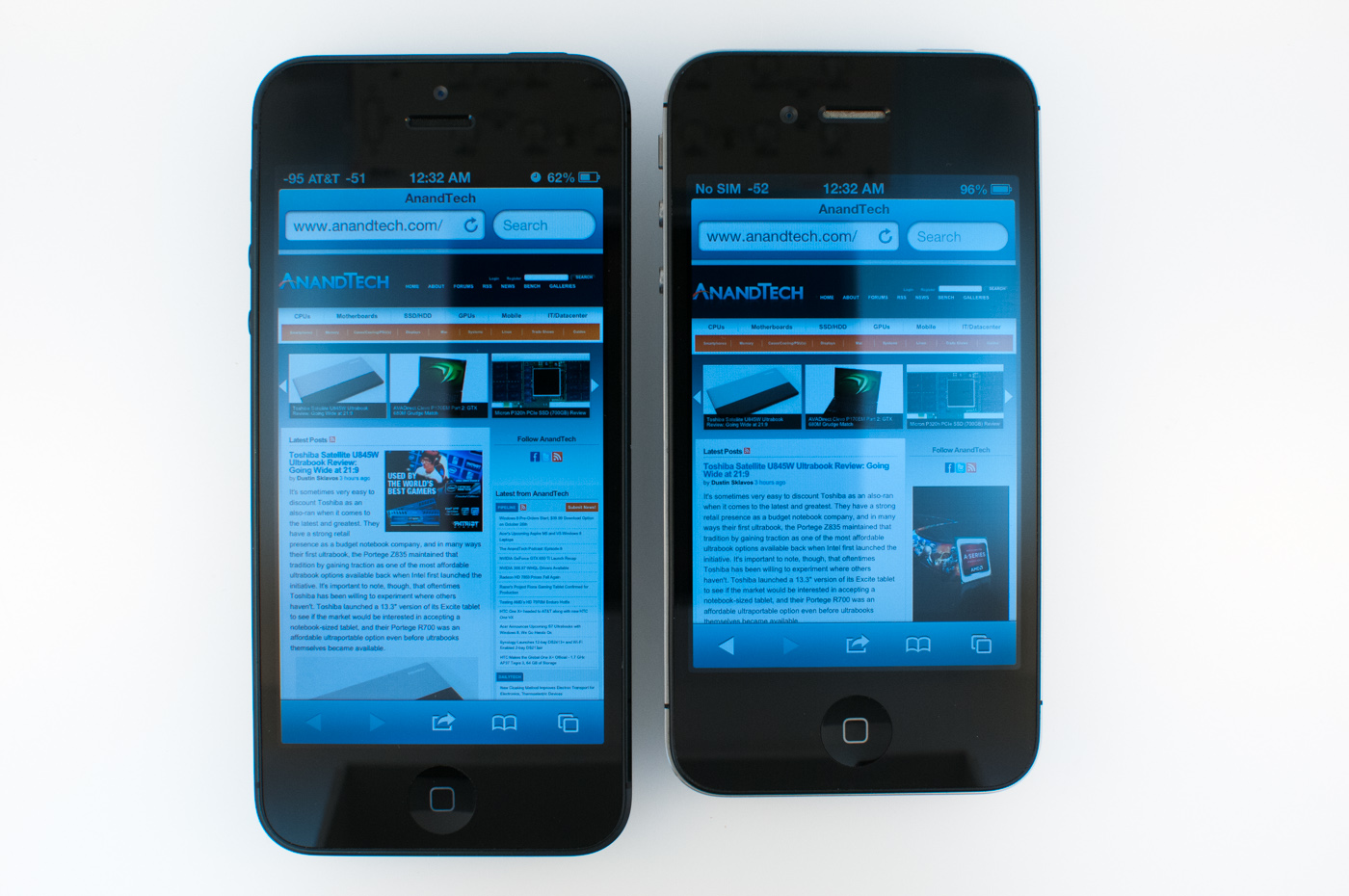 Iphone 4s Vs Iphone 5 Screen Size