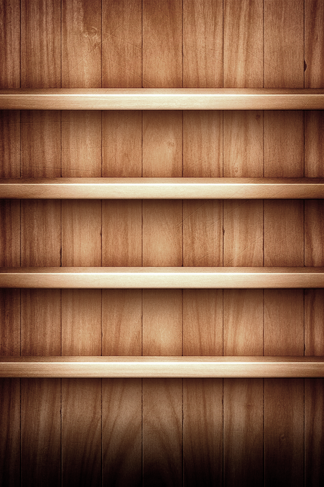 Iphone 5 App Shelves Wallpaper