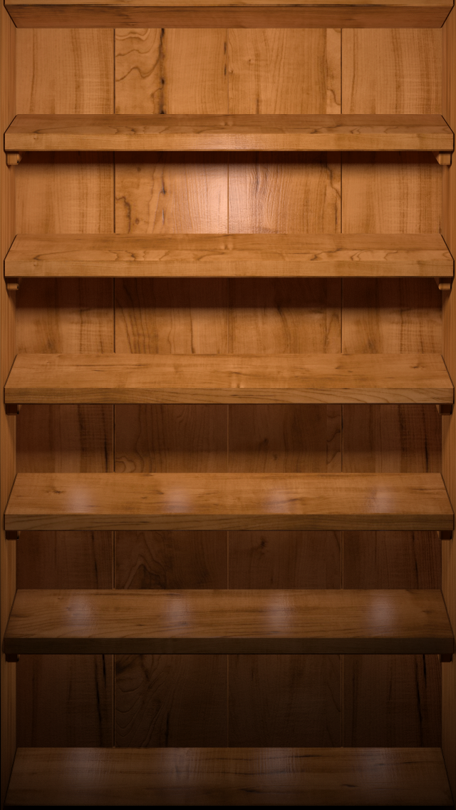 Iphone 5 App Shelves Wallpaper