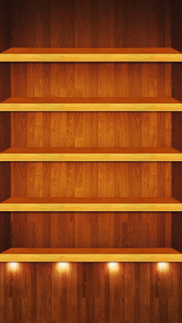 Iphone Shelves Wallpaper