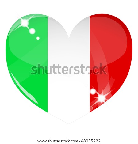 Italian Flag Heart