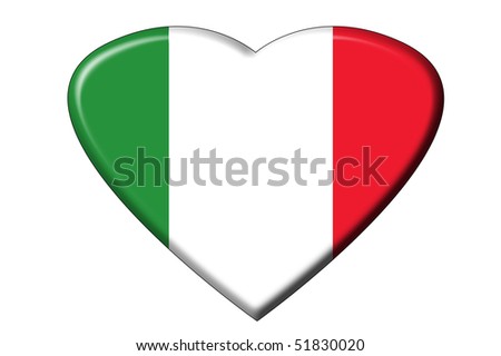 Italian Flag Heart