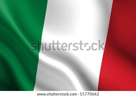 Italian Flag Waving