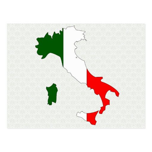 Italy Flag Map