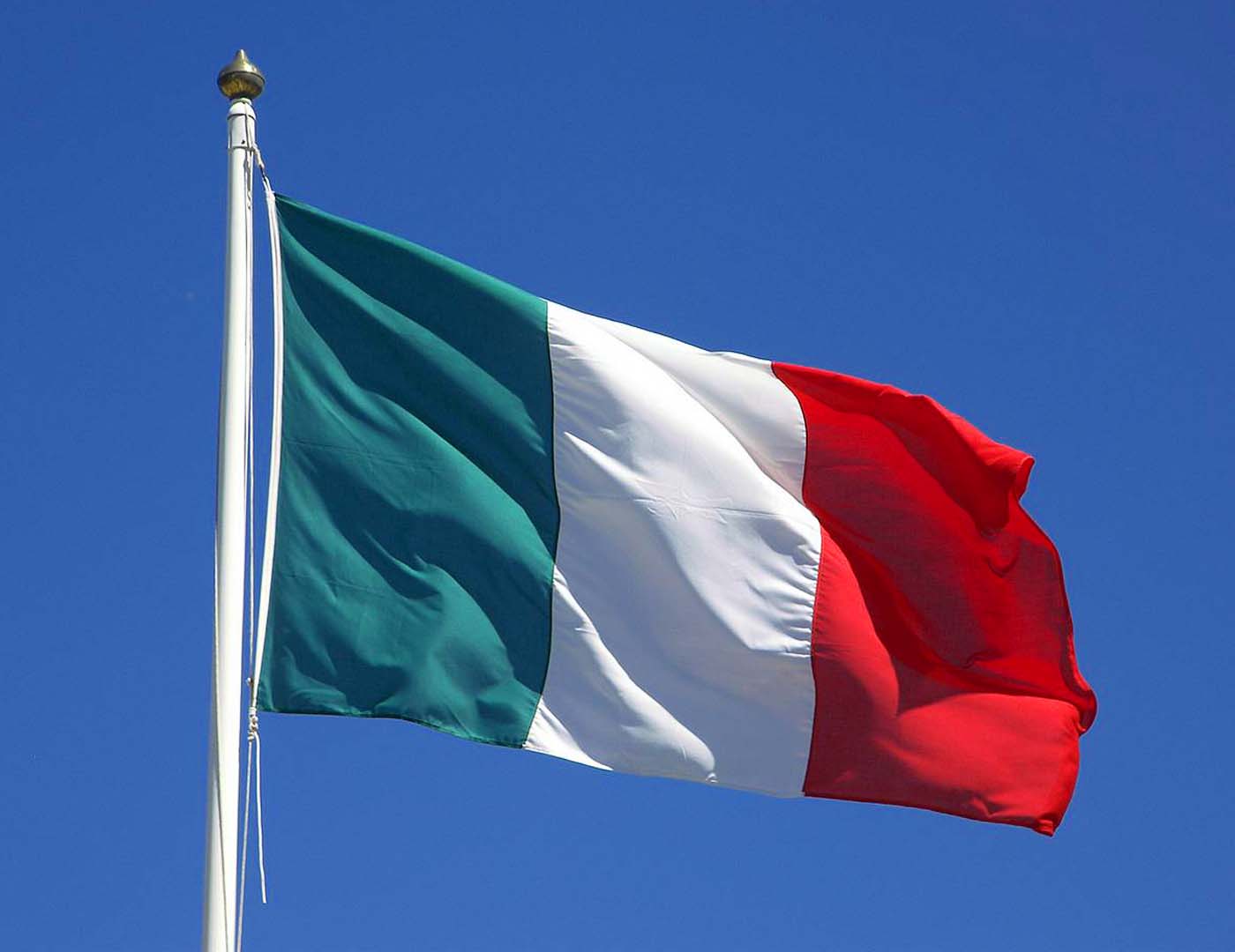 Italy Flag Map