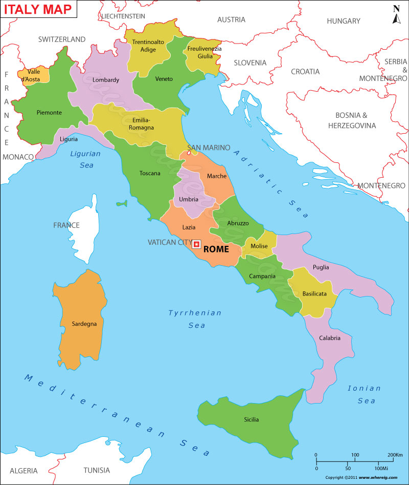 Italy Map Cities