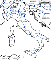 Italy Map Outline