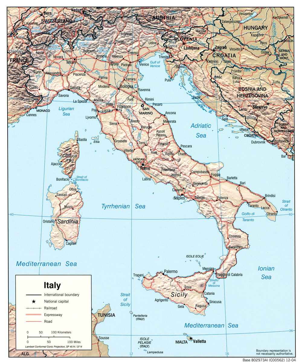 Italy Map Regions