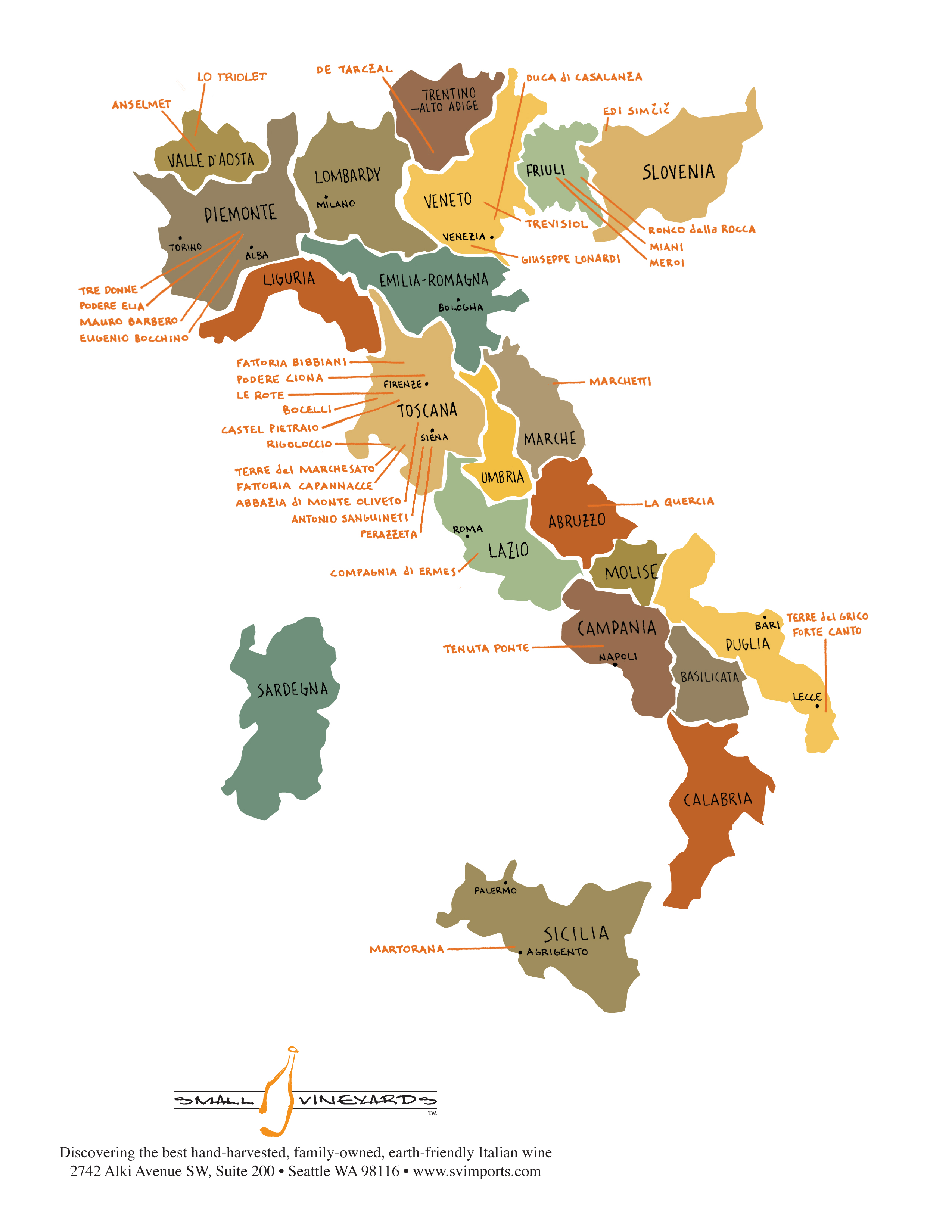 Italy Map Regions