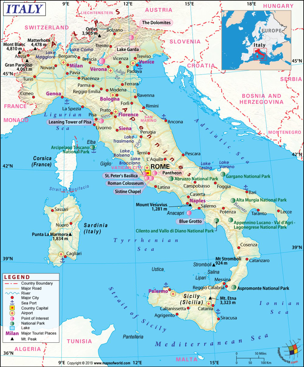 Italy Map Regions