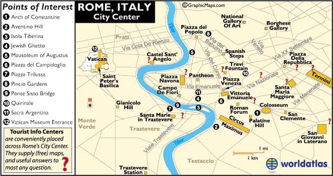 Italy Map Rome