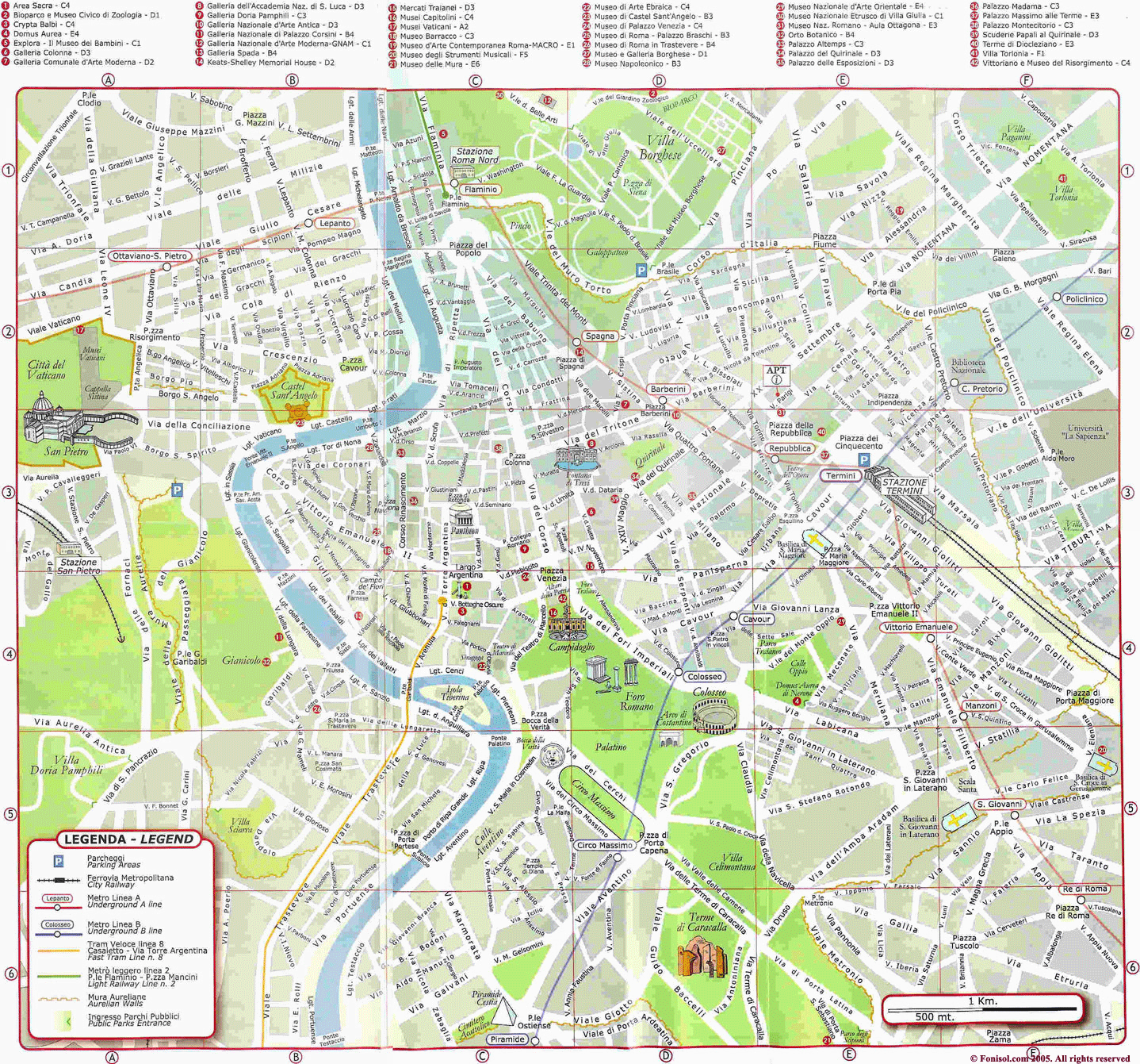 Italy Map Rome