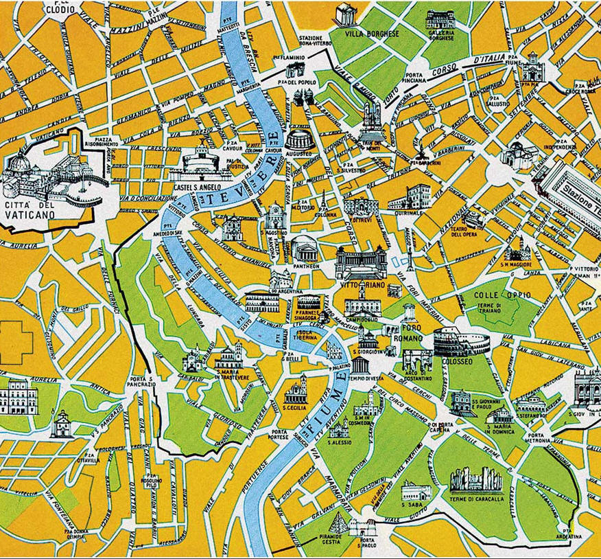 Italy Map Rome