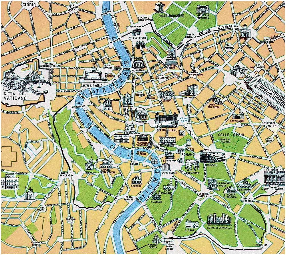 Italy Map Rome