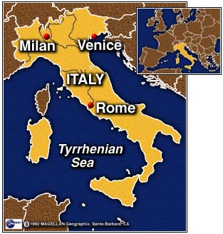 Italy Map Rome