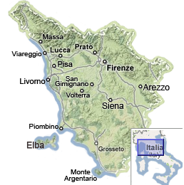 Italy Map Tuscany