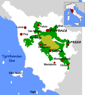 Italy Map Tuscany