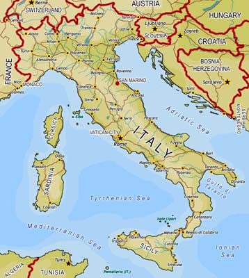 Italy Map Venice