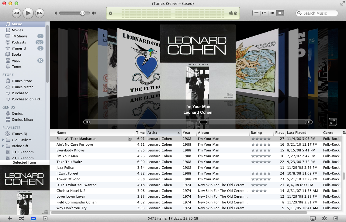 Itunes 11 Coverflow Missing